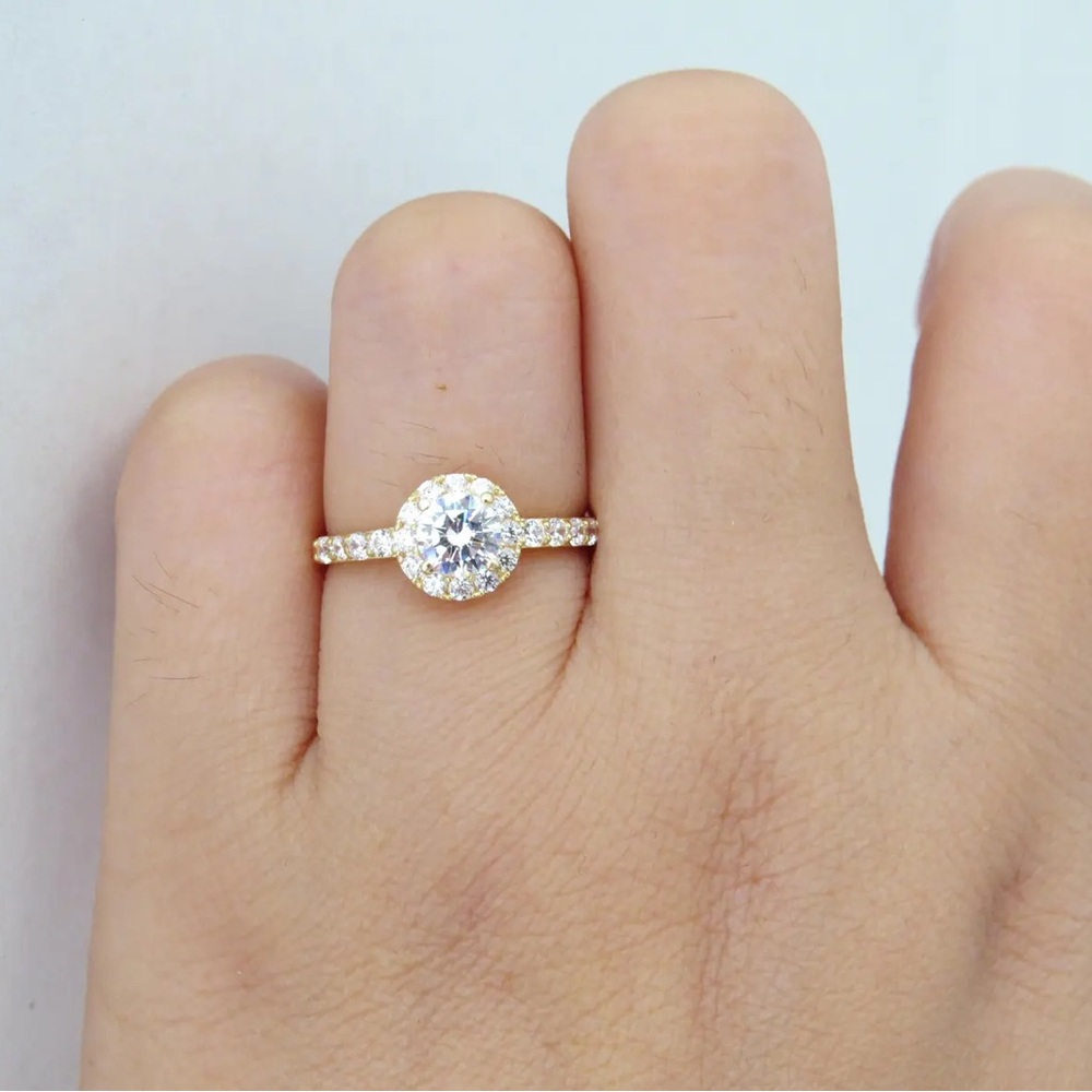 Vintage 1980s 14k Gold Engagement Ring